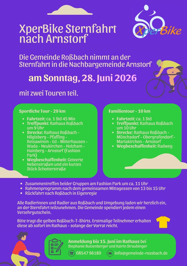 XperBike Sternfahrt nach Arnstorf 2026 XperBike Sternfahrt nach Arnstorf 2026