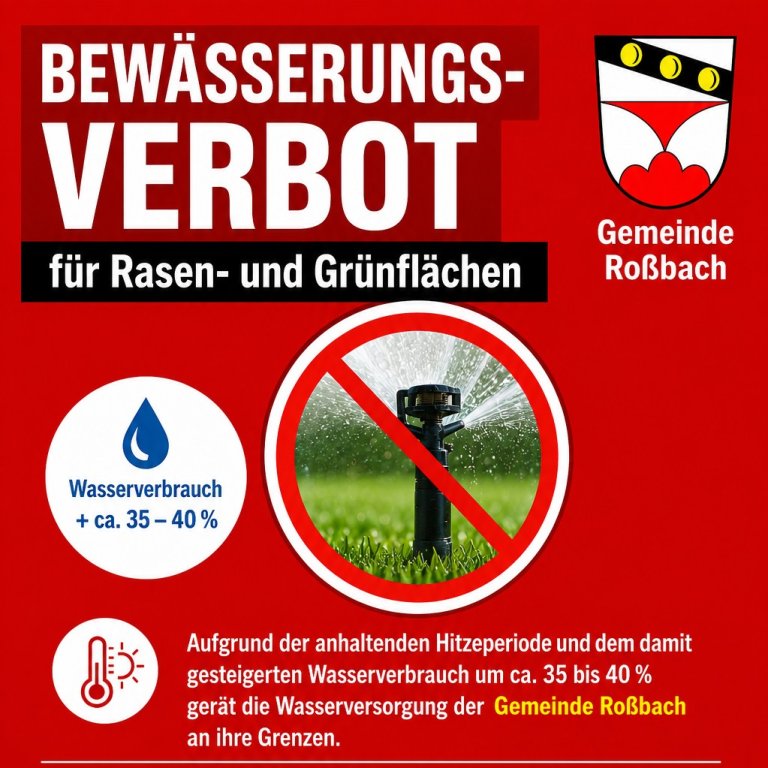 Bewässerungsverbot