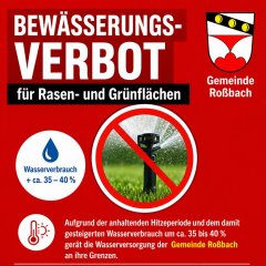 Bewässerungsverbot